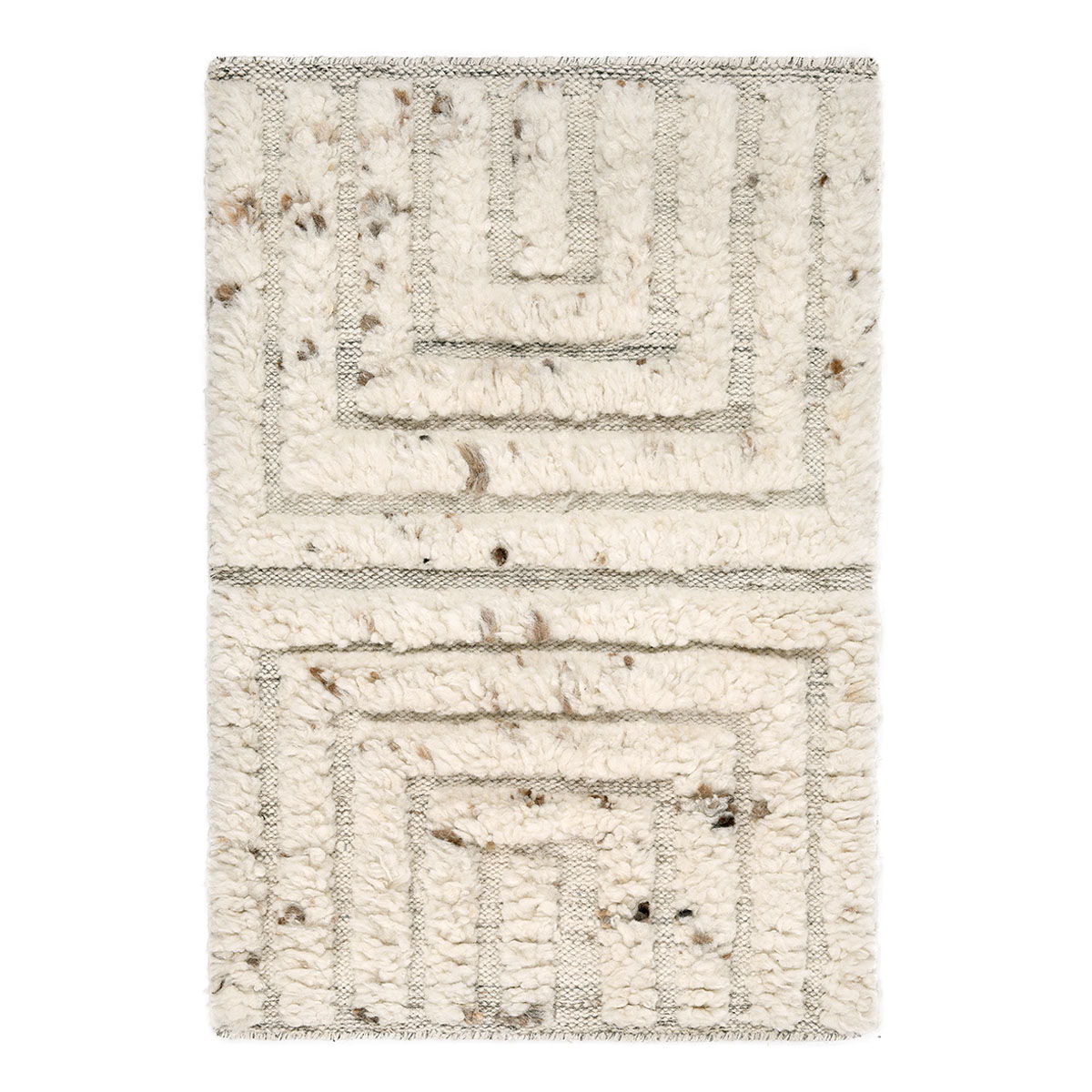 Classic Home Tahoe wool area rug with a textured, neutral-toned design, perfect for adding warmth and style to living spaces.