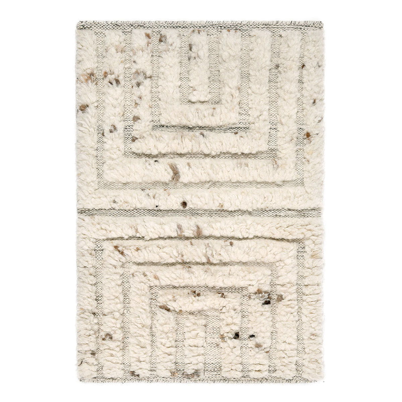 Classic Home Tahoe wool area rug with a textured, neutral-toned design, perfect for adding warmth and style to living spaces.