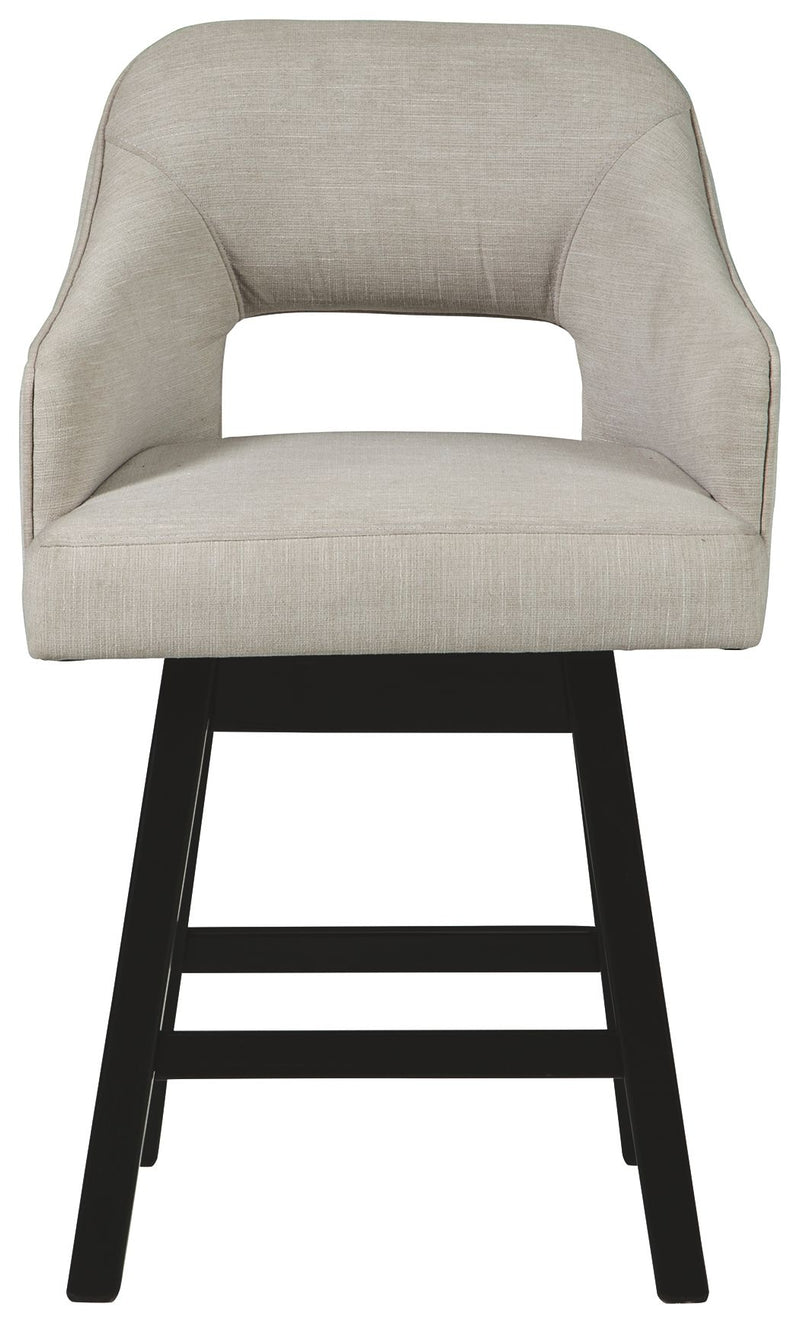 Tallenger - Upholstered Swivel Barstool (Set of 2) - R&R Furniture Gallery (Fountain Valley, CA)