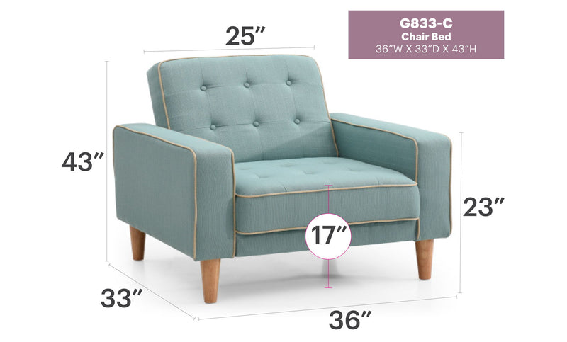 Vibrant Contemporary Chair Bed - R&R Furniture Gallery (Fountain Valley, CA)