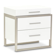 Marquee - Nightstand - Cloud White - R&R Furniture Gallery (Fountain Valley, CA)