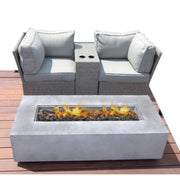 Outdoor Elegance Conversation Set With Fire Pit - R&R Furniture Gallery (Fountain Valley, CA)