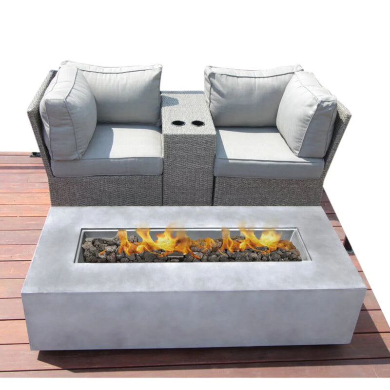 Outdoor Elegance Conversation Set With Fire Pit - R&R Furniture Gallery (Fountain Valley, CA)