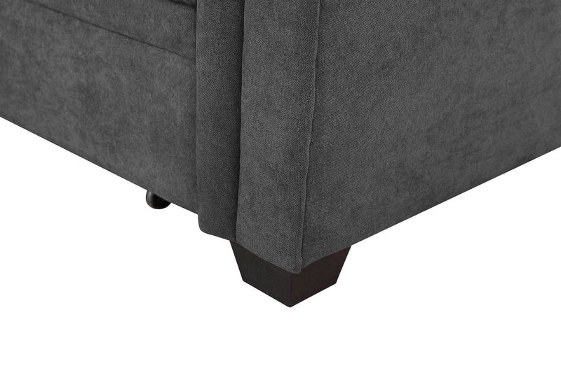 Ashlyn - Reversible Sleeper Sectional Sofa With Storage Chaise, USB Charging Ports And Pocket - R&R Furniture Gallery (Fountain Valley, CA)