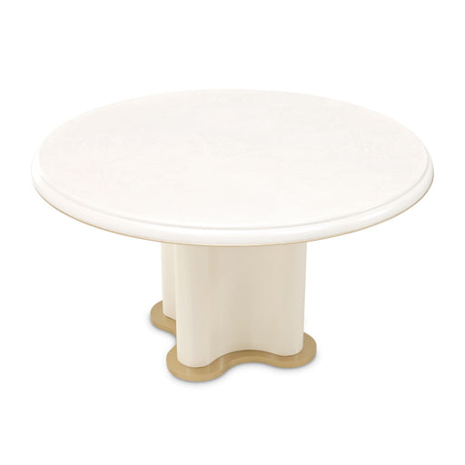 La Terrazza - 54" Round Dining Table - Creamy Pearl - R&R Furniture Gallery (Fountain Valley, CA)