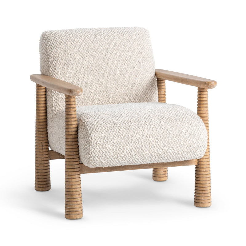 Caprice - Accent Chair - Light Beige / Natural - R&R Furniture Gallery (Fountain Valley, CA)