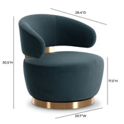 Austin - Recycled Fabric Swivel Chair - R&R Furniture Gallery (Fountain Valley, CA)