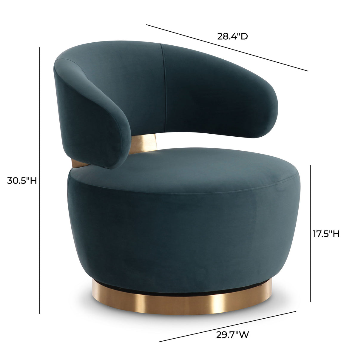 Austin - Recycled Fabric Swivel Chair - R&R Furniture Gallery (Fountain Valley, CA)