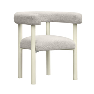 Jackie - Outdoor Textured Dining Chair - Cream - R&R Furniture Gallery (Fountain Valley, CA)