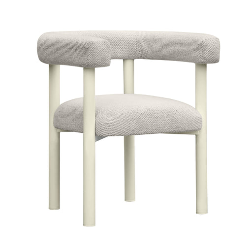 Jackie - Outdoor Textured Dining Chair - Cream - R&R Furniture Gallery (Fountain Valley, CA)