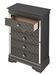 Glory Furniture Verona accent chest with elegant wood finish and decorative hardware, ideal for stylish storage.