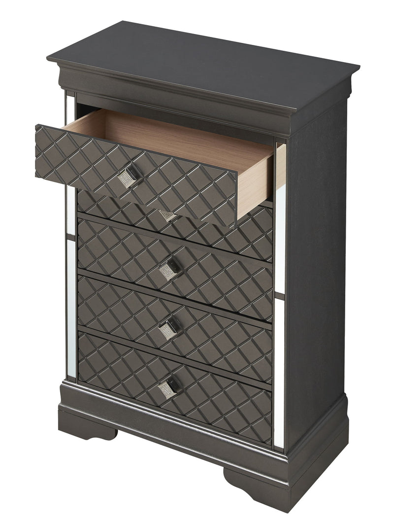 Glory Furniture Verona accent chest with elegant wood finish and decorative hardware, ideal for stylish storage.