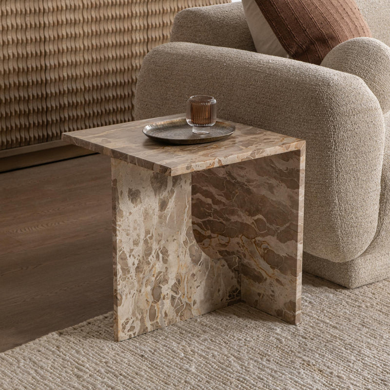 Jaylani - Square End Table - Desert Drift
