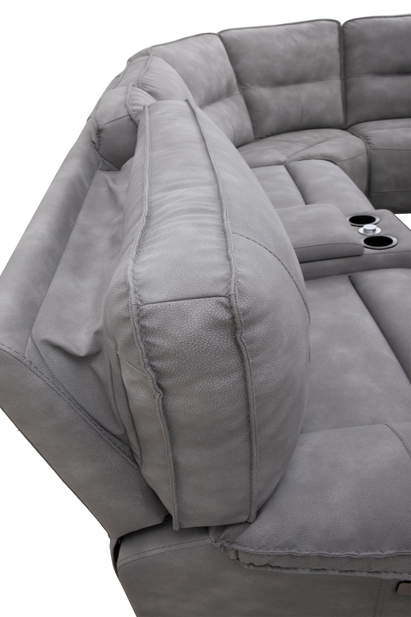Gladiator - 6 Piece Modular Power Reclining Sectional - R&R Furniture Gallery (Fountain Valley, CA)
