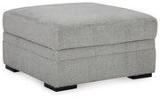 Casselbury - Ottoman With Storage - Cement - R&R Furniture Gallery (Fountain Valley, CA)