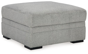 Casselbury - Ottoman With Storage - Cement - R&R Furniture Gallery (Fountain Valley, CA)