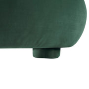 Upholstered Simple Modern Bedroom Bed With Curved Headboard - R&R Furniture Gallery (Fountain Valley, CA)