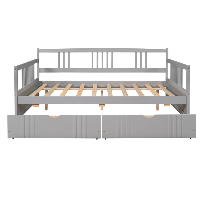 Modern DreamHaus multifunctional daybed with integrated storage drawers and sleek design, perfect for versatile bedroom use.