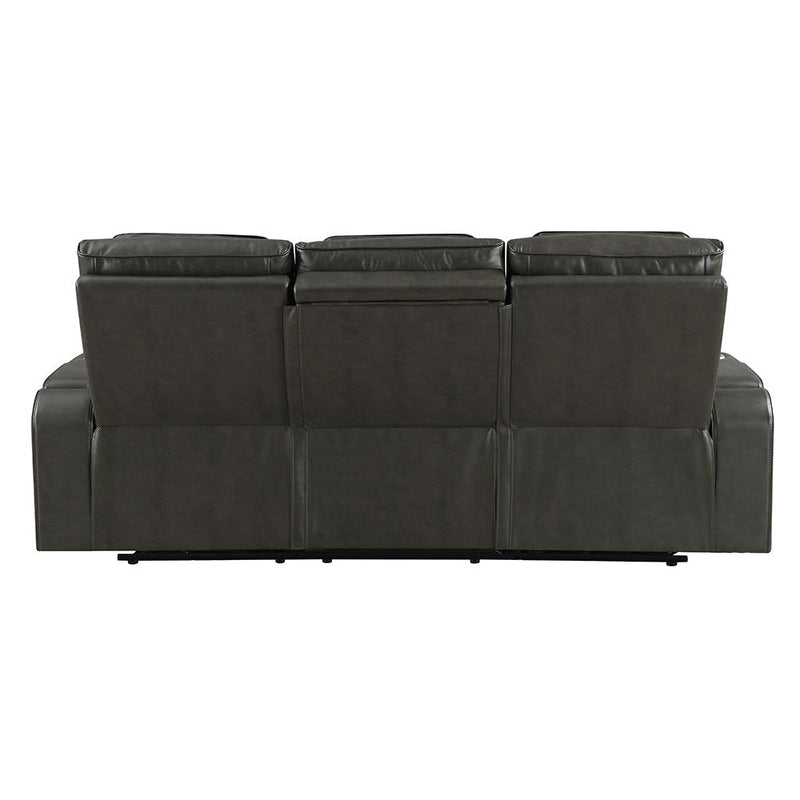 Taddeo - Power Motion Sofa With Power Headrest, USB, Wireless Charger, LED & Reading Light - Dark Gray - R&R Furniture Gallery (Fountain Valley, CA)