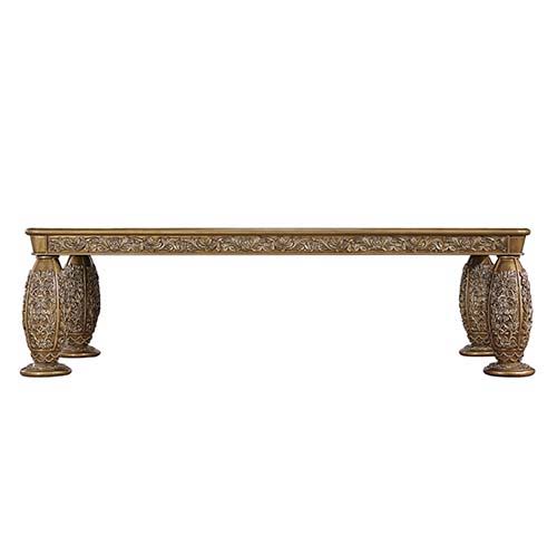 Constantine - Dining Table - Brown & Gold - R&R Furniture Gallery (Fountain Valley, CA)