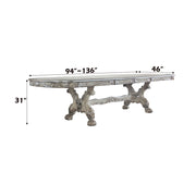Dresden - Dining Table - Vintage Bone White - R&R Furniture Gallery (Fountain Valley, CA)