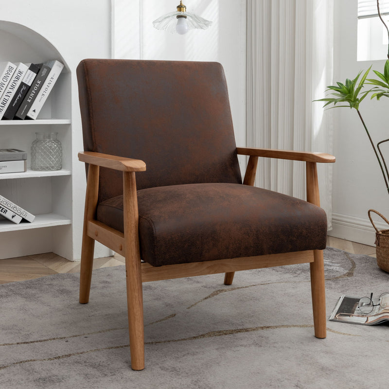 Wide Arm Chair - Brown - R&R Furniture Gallery (Fountain Valley, CA)