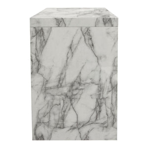 Icon Faux Marble Waterfall Bar Height Table by Diamond Sofa