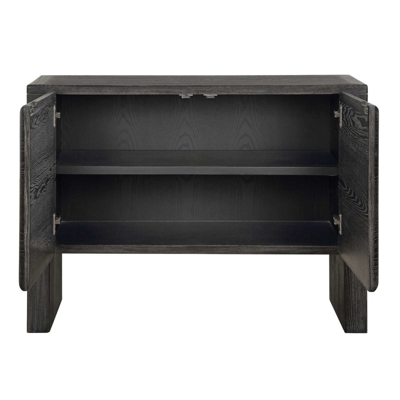 Bierk - 2 Door Cabinet - Dark Stain