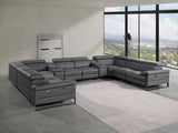 1246 - 10-Piece U-Shaped Modular Power Reclining Sectional With 4 Power Recliners And Power Headrests - R&R Furniture Gallery (Fountain Valley, CA)