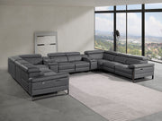 1246 - 10-Piece U-Shaped Modular Power Reclining Sectional With 4 Power Recliners And Power Headrests - R&R Furniture Gallery (Fountain Valley, CA)