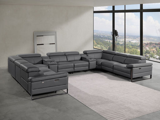 1246 - 10-Piece U-Shaped Modular Power Reclining Sectional With 4 Power Recliners And Power Headrests - R&R Furniture Gallery (Fountain Valley, CA)