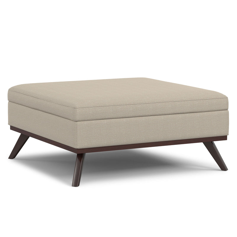 Owen - Multifunctional Square Coffee Table Storage Ottoman - R&R Furniture Gallery (Fountain Valley, CA)