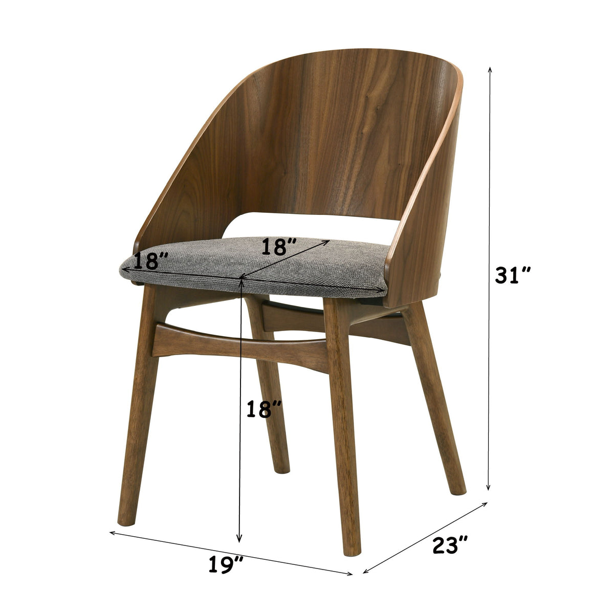 Delmon - Side Chair (Set of 2) - Dark Walnut
