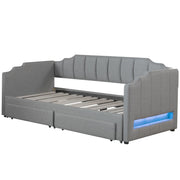 Extendable Daybed With LED Light And 2 Storage Drawers - R&R Furniture Gallery (Fountain Valley, CA)