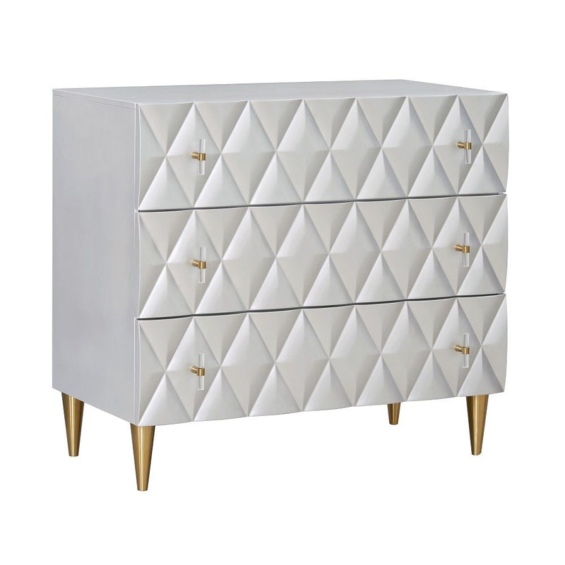 Anson - Console Cabinet - Metallic Silver & Champagne - R&R Furniture Gallery (Fountain Valley, CA)