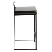 Lumi Source Fuji contemporary style stackable counter stool set with sleek modern design and wooden legs