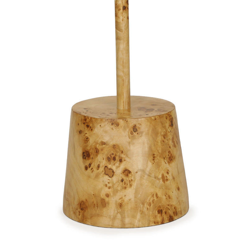 Destin - Burl Designer Side Table - Natural - R&R Furniture Gallery (Fountain Valley, CA)