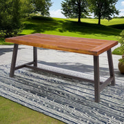 Outdoor Sandblast Finish Acacia Wood Dining Table - R&R Furniture Gallery (Fountain Valley, CA)