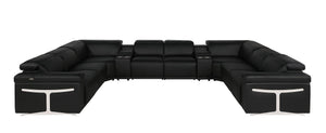 1126 - 10-Piece U-Shaped Sectional Sofa In With 4 Power Recliners & Power Headrests