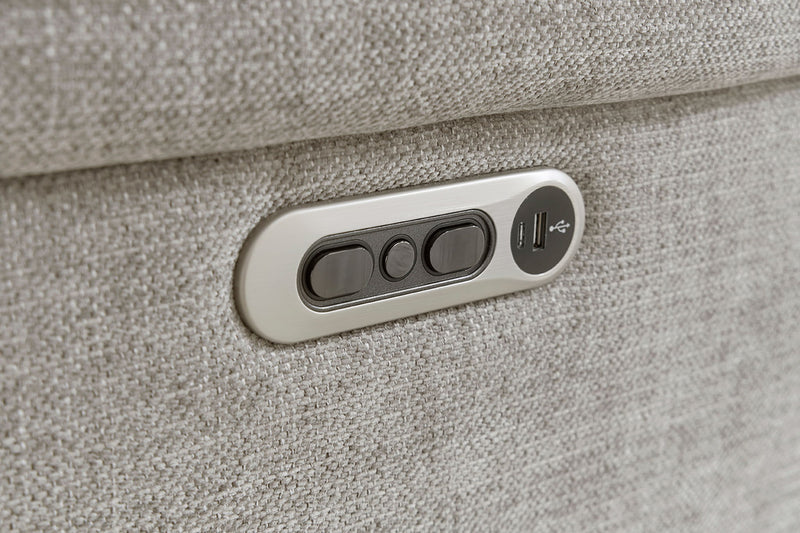 Richland - Power Reclining Sofa - Bristol Gray