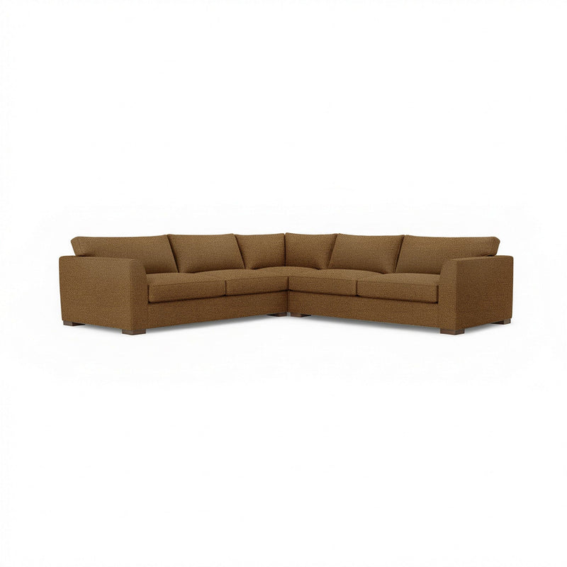 Classic Home Bryson 3-piece ElPaso stationary sectional sofa with plush cushions and modern design, shown in a cozy living room setting.