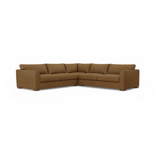 Classic Home Bryson 3-piece ElPaso stationary sectional sofa with plush cushions and modern design, shown in a cozy living room setting.
