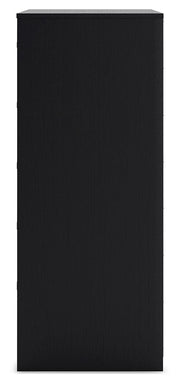Finch - Five Drawer Chest - 46" Height - Black - R&R Furniture Gallery (Fountain Valley, CA)