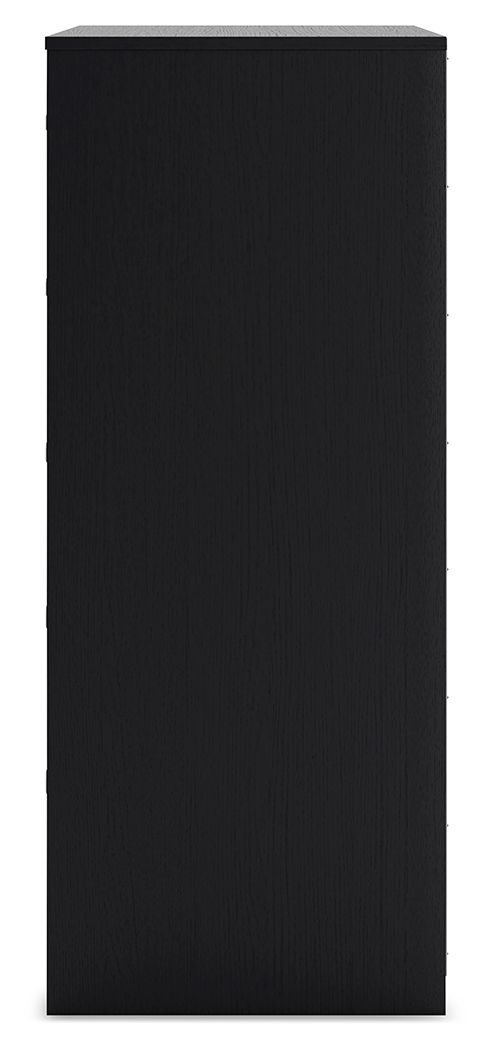 Finch - Five Drawer Chest - 46" Height - Black - R&R Furniture Gallery (Fountain Valley, CA)