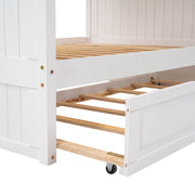 Bunk Bed With Twin Size Trundle, Guardrails - R&R Furniture Gallery (Fountain Valley, CA)