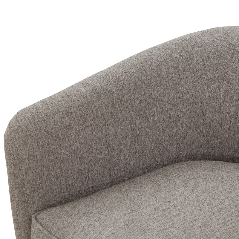 Miramar - Swivel Barrel Chair With Wooden Base - R&R Furniture Gallery (Fountain Valley, CA)
