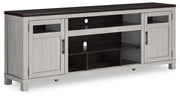 Darborn - XL TV Stand W/Fireplace Option - Gray / Brown - R&R Furniture Gallery (Fountain Valley, CA)