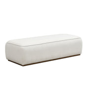 Grainy Footstool For Home - Beige - R&R Furniture Gallery (Fountain Valley, CA)