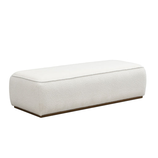 Grainy Footstool For Home - Beige - R&R Furniture Gallery (Fountain Valley, CA)