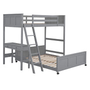 Full Over Full Bunk Bed With Desk - R&R Furniture Gallery (Fountain Valley, CA)
